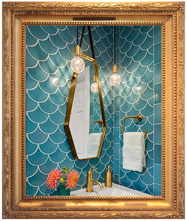 Turquoise Guest Bath